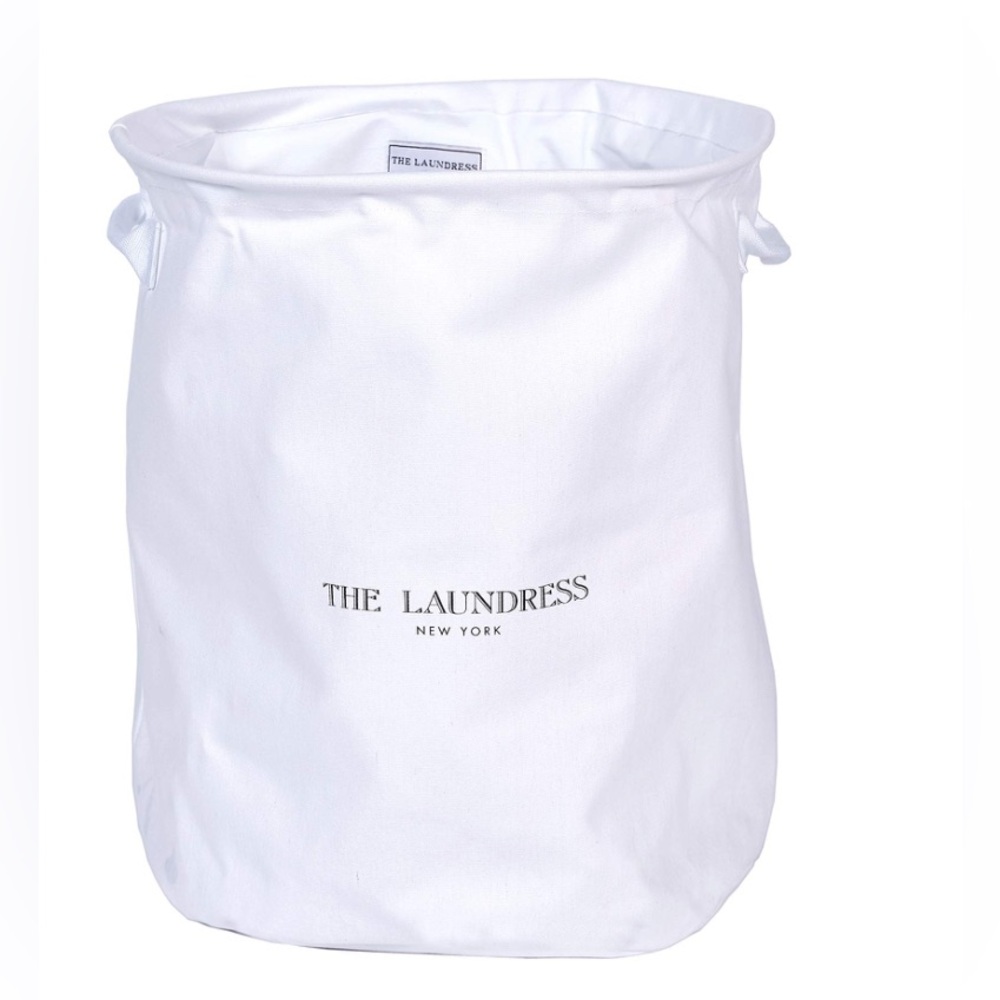 The Laundress White Collapsible Hamper